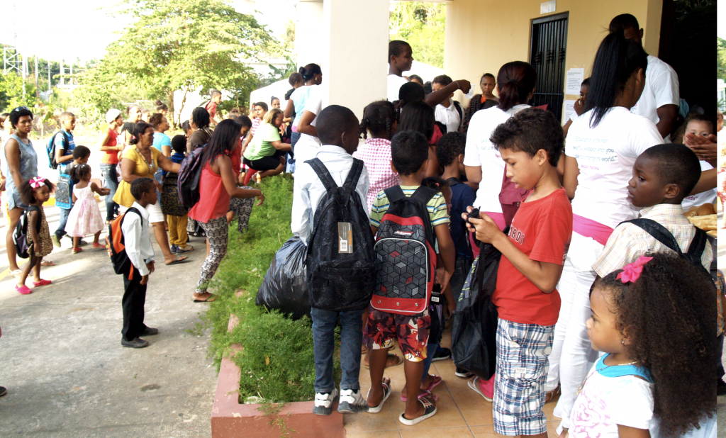 Kids in the Dominican Republic, ready for school thanks for Backpacks for Kids